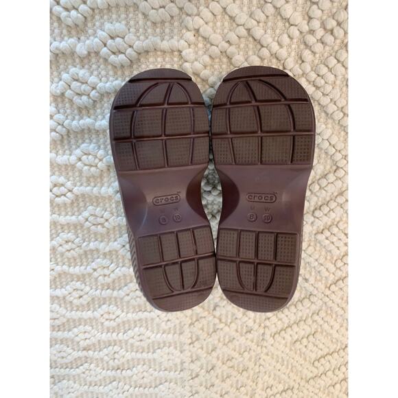 Crocs Women's Stomp Slide Mocha Brown Women Size 10 - Picture 9 of 10